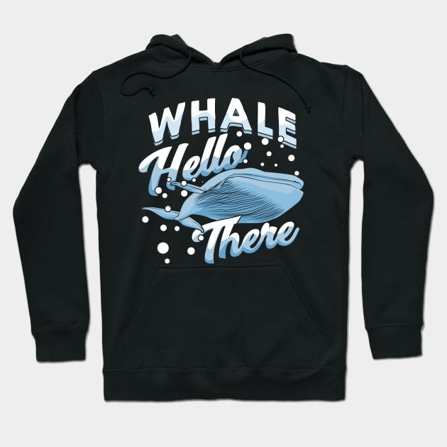 Whale Hello There Marine Biologist Gift Hoodie by Dolde08